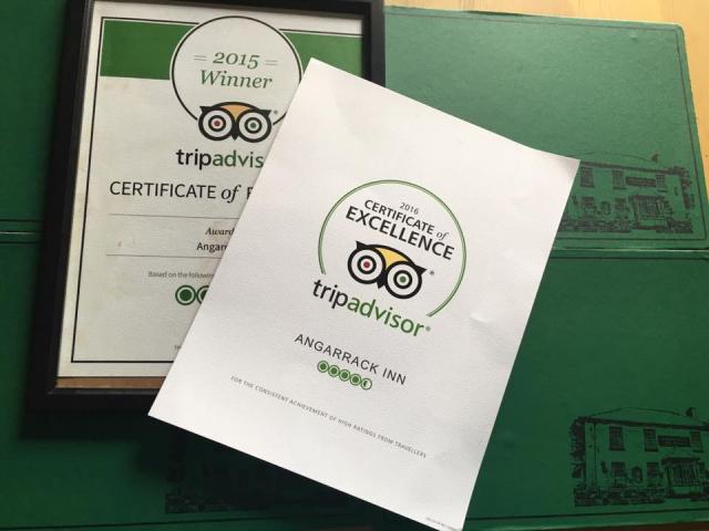 Delighted to have been awarded a Certificate of Excellence for the second year running | Angarrack Inn Delighted to have been awarded a Certificate of Excellence for the second year running | Angarrack Inn